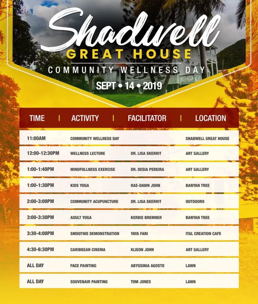 Shadwell Great House Wellness Day - St. Kitts Counseling Services